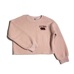 OLD Navy girls 14-16Y cropped teddy sweater